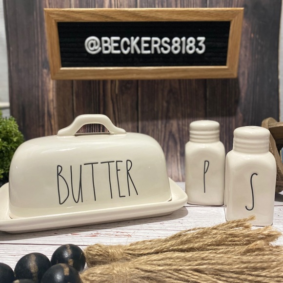 Rae Dunn Other - RAE DUNN | “BUTTER” SALT”PEPPER” Set